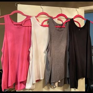 Bundle of Four GapFit “Breathe” Open Back Tanks